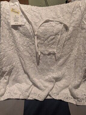 Wild Fable Target Women Lace Mini Dress Size M Medium White NWT 018-03-4872